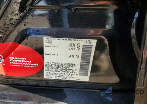 2017 Nissan Altima 2.5 from USA, damaged, VIN 1N4AL3AP5HC111880